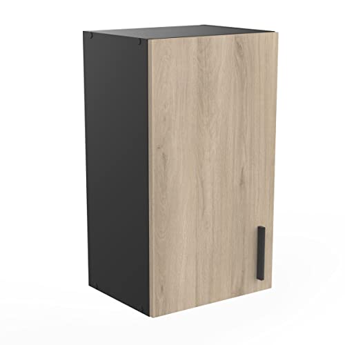 Demeyere Mobile Alto Cucina-1 Anta-Origan-Made in France-Garanzia 2 Anni, Kronberg/Nero Opaco, L 40 x P 30 x H 70 cm