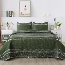 Oversized California King Quilt Set - 118x106 Inch Lightweight Bedspread
