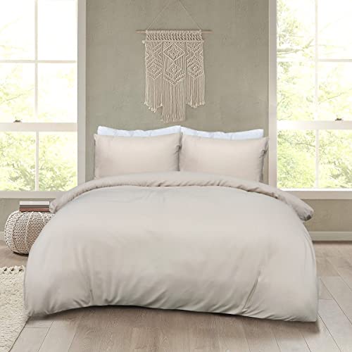 Sleepdown Duvet Cover Set, Natural, King