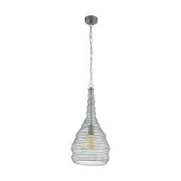 EGLO Pendant Lamp Colten, Dining Table pendant light, Silver Steel
