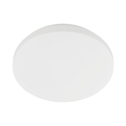 EGLO Flush LED Ceiling lamp Pogliola-E, Flat Light Fixture, Hallway and Kitchen Lighting, White Metal and Plastic, Neutral White, Ø 31 cm
