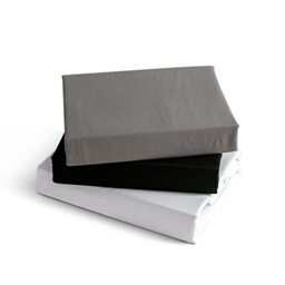 KONO Bedding Fitted Sheet - Brushed Microfibre Fitted Sheet - 30 cm Deep Pocket (White, 160 x 200 cm) BS-3 160 WE