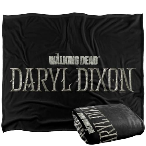popfunk The Walking Dead Daryl Dixon Full Color Logo Silky Touch Super Soft Throw Blanket 152 X 127 Cm