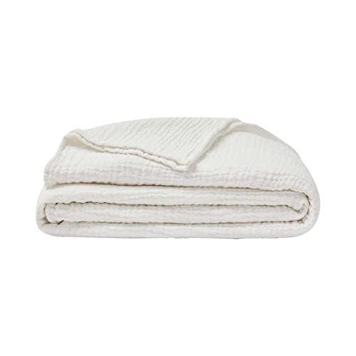 ESSIX Plain Cotton Gauze Blanket, Jazzy, 130 x 170 cm