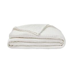 ESSIX Plain Cotton Gauze Blanket, Jazzy, 130 x 170 cm