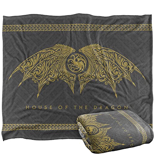 House of The Dragon Blanket, 152 x 127 cm Dragon Wings Silky Touch Super Soft Throw Blanket