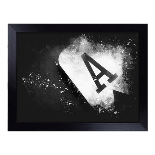 Lap Tray with Bean Bag Cushion, The Ace Of Spades Art - Handmade in the UK, Raised Wooden Edge, Padded Cushion, Heat-Resistant Wipe-Clean Surface, for Meals, Laptops and Crafts