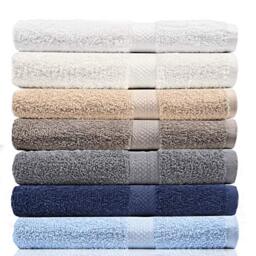 "CrystalTowels 7-Pack Bath Towels - Extra-Absorbent - 100% Cotton - 27"" x 52"""