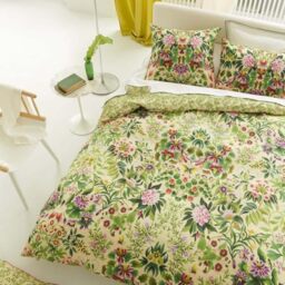 Designers Guild Printed Cotton Percale Duvet Cover, Ikebana Damask, 260 x 240 cm