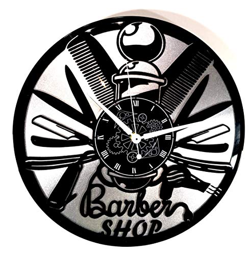 Instant Karma Clocks Double Vinyl Wall Clock Hairdresser Barber Shop Barber Salon Beauty Salon Modern Design