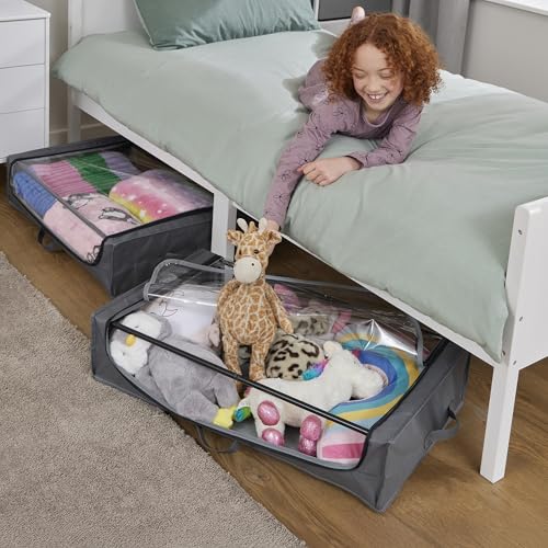 Liberty House Toys Underbed Storage Cart with Wheels (Pack of 2)