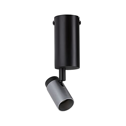 Paulmann Neordic Runa 79520 Ceiling Light Max. 20 W Dimmable Wall Light Black/Anthracite Metal Ceiling Light GU10