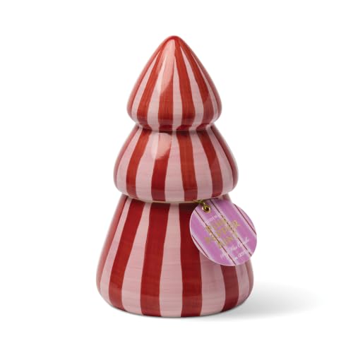 Paddywax Cabana Christmas Tree Candle - 255g - Pink Peppermint