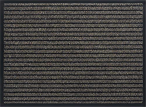 ID MAT Doormat, 34% fibers, Scratch Resistant monofilament, 66% Absorbent Polypropylene on PVC Sole, Brown, 60 x 80 cm