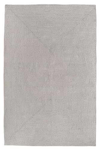HAMID Nansa Indoor/Outdoor Recycled Pet Rug – Washable and Waterproof – Ecological and Sustainable – Ideal for Terrace, Garden or Living Room (230 x 160 cm, Silver)