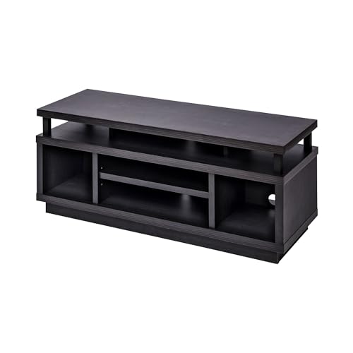 Iris Ohyama, TV cabinet, Television support for screens up to 43 inches, 5 Shelves, Cable outlets, Contemporary, Bedroom, Living room - TV Cabinet Middle OTS-100M - Black oak