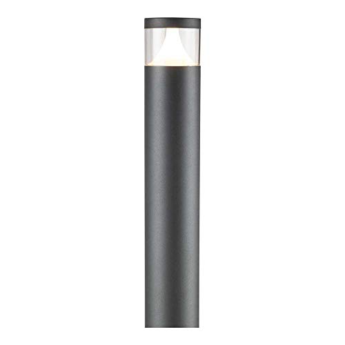 Knightsbridge GU10 Bollard, Stainless Steel, Black