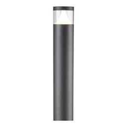 Knightsbridge GU10 Bollard, Stainless Steel, Black