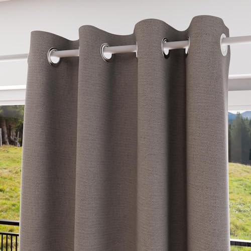 Soleil d'ocre Eclipse Blackout Curtain, Polyester, Beige, 140 x 250 cm
