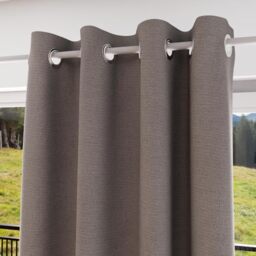 Soleil d'ocre Eclipse Blackout Curtain, Polyester, Beige, 140 x 250 cm