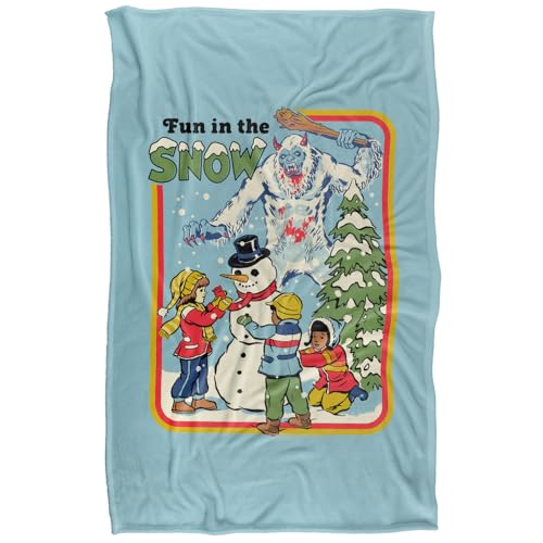 Steven Rhodes Fun In The Snow Silky Touch Super Soft Throw Blanket 91 X 147 Cm