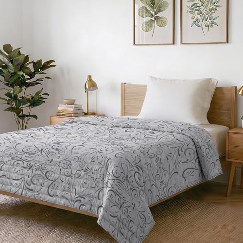 Italian Bed Linen Fantasy Printed Summer Duvet, Polyester Filling, Ornato, 220 x 270 cm