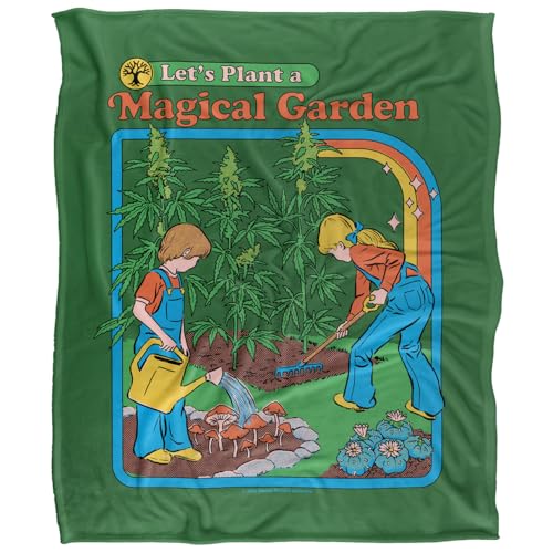 Steven Rhodes Magical Garden Silky Touch Super Soft Throw Blanket 152 X 127 Cm