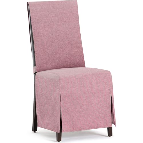 ECOMMERC3 - 2 Universal and Versatile Chair Covers ??? Pink Chair Cover Protector Easy to Install for Back, Seat and Arms
