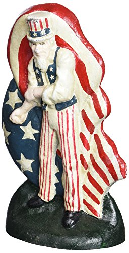 Design Toscano Fighting Uncle Sam Cast Iron Bookend and Doorstop Sculpture
