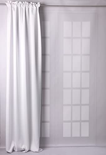 Pure Chic Blackout Curtain 140 x 270 cm White on Tape