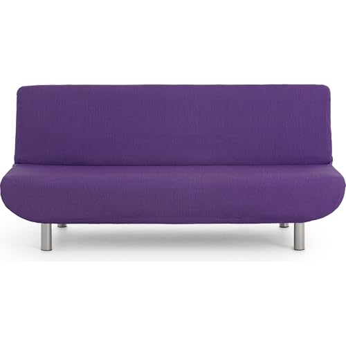 ECOMMERC3 - Universal and Versatile 3 Seater Sofa Cover - Purple Protector Easy to Install for Back, Seat and Arms