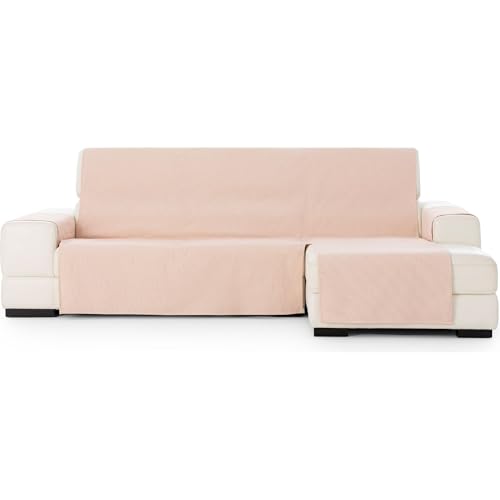 ECOMMERC3 - Right Size Chaise Longue Sofa Cover ??? Easy Installation Chaise Longue Sofa Cover with Elastic Bands Tile Colour Compatible with Left or Right Chaise Longue Sofas