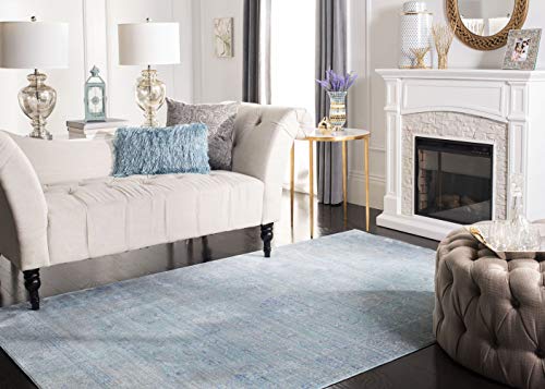 Safavieh Craft Art-Inspired Indoor Woven Rectangle Area Rug, Valencia Collection, VAL103, in Teal / Multi, 152 X 244 cm for Living Room, Bedroom or Any Indoor Space