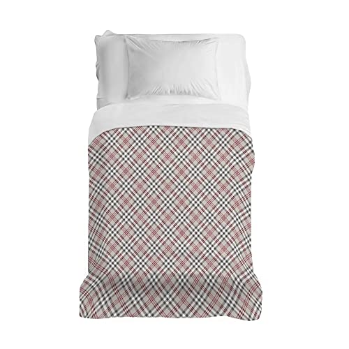 PENSIERI DELICATI Bedspread 170 x 280 cm, Single Sheet 100% Cotton Pique, Ideal as a Furniture Cover, 1 Square Bed Cover, Scotty Beige, 100% Made in Italy