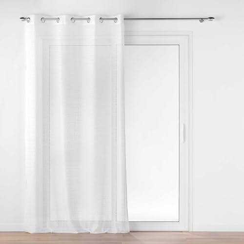 Douceur d'Intérieur, Naomie Net Curtain with Eyelets 140 x 280 cm Mesh