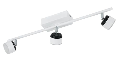 EGLO LED ceiling lamp Armento, ceiling spotlight, steel, aluminium in white