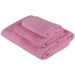 WELL HOME MOBILIARIO & DECORACIÓN Pink Towel Set (3 Piece)