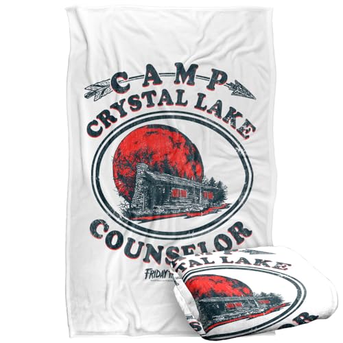 Friday The 13Th Camp Counselor Silky Touch Super Soft Throw Blanket 91 x 147 Cm
