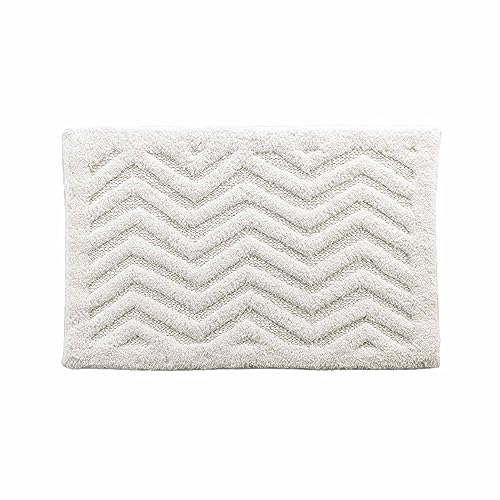 Douceur d'Intérieur Angelis Bath Mat (50 x 80 cm) Tufted Jacquard Cotton
