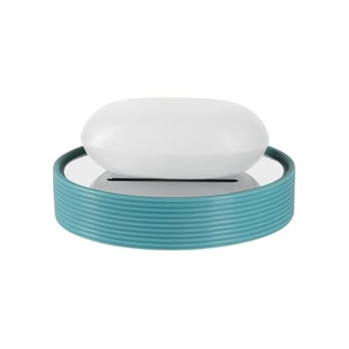Spirella Tube Ribbed Soap Dish, Aqua