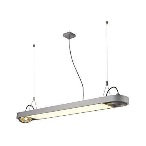SLV Pendant lamp AIXLIGHT R Office/Living Room lamp, Indoor Lighting, Dining Room Drop Light, LED, Ceiling lamp / GU10 114W 3680lm Grey
