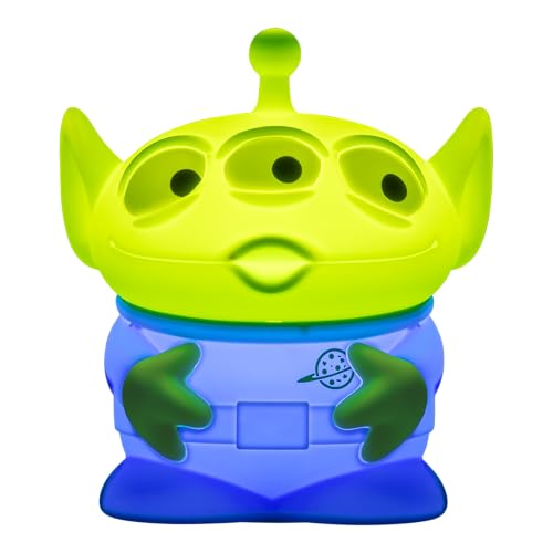 Paladone Disney Pixar Toy Story Alien SquishyGlo Rechargeable Silicone Night Light, 17cm, 1–3 Hour Timer, 3 Brightness Levels, Officially Licensed