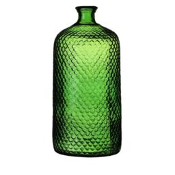 NATURAL LIVING Serena Vase 7L Recycled Glass Emerald Diameter 18.5 cm x Height 42 cm