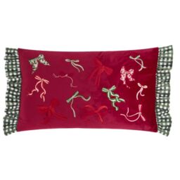 furn. Ditsy Bows Cushion Cover (Red - 30x50cm)