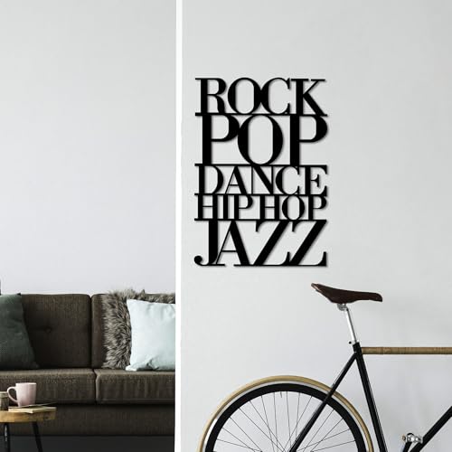 Stylish Black Decorative Metal Wall Accessory, 57 x 40 cm, 100% Metal (1.5 mm Thick), Easy Wall Mounting, Perfect for Modern Home Decor