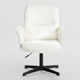 White Fuzzy Desk Chair Swivel Chair White Fluffy Desk Chair Ikea