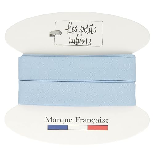 Les Petits Rubans Sewing Bias Tape - 20 mm Wide, 10 mm Folded, 5 m Roll, 100% Cotton, Edge for Sewing, Banners, Furniture Fabrics, Furniture, Piping, Clothing, Blankets