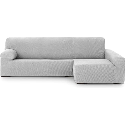 ECOMMERC3 Chaiselong - Universal and Versatile Long Right Arm Sofa Cover - Chaiselong Grey Protector Easy to Install for Back, Seat and Arms
