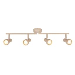 BRILONER - Ceiling Light, Adjustable, GU10 Socket, max. 9W, Spotlight, Ceiling Lights Living Room, Lights for Bedroom, Hallway, Kitchen, Spot Lamp, Lounge, 60.5 cm, Beige