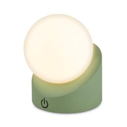 BRILONER - Mini LED Table lamp Wireless IP54 with Touch, dimmable in Steps, Rechargeable Battery & Light Source Exchangeable, Bedside lamp, Ball, LED lamp, Outdoor lamp, 10x8x9 cm, Green